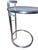 Eileen Gray Pair Eileen Gray E-1027 ClassiCon Adjustable Side Tables in Chrome & Glass For Sale - Image 4 of 10