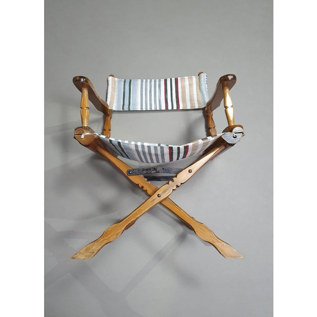 Brown Foldable Deck Chair by W.H. Den Ouden for Vetus Rotterdam For Sale - Image 8 of 18