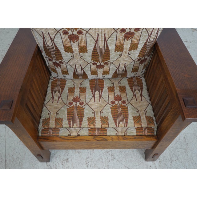 Stickley Mission Oak Reclining Morris Chair For Sale - Image 14 of 18