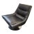 Post Modern Swivel Dark Grey Lounge Chair For Sale