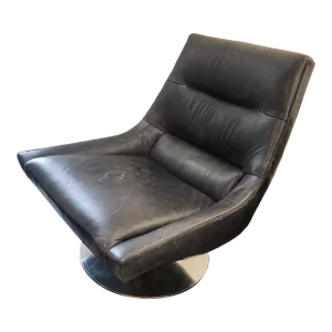 Post Modern Swivel Dark Grey Lounge Chair