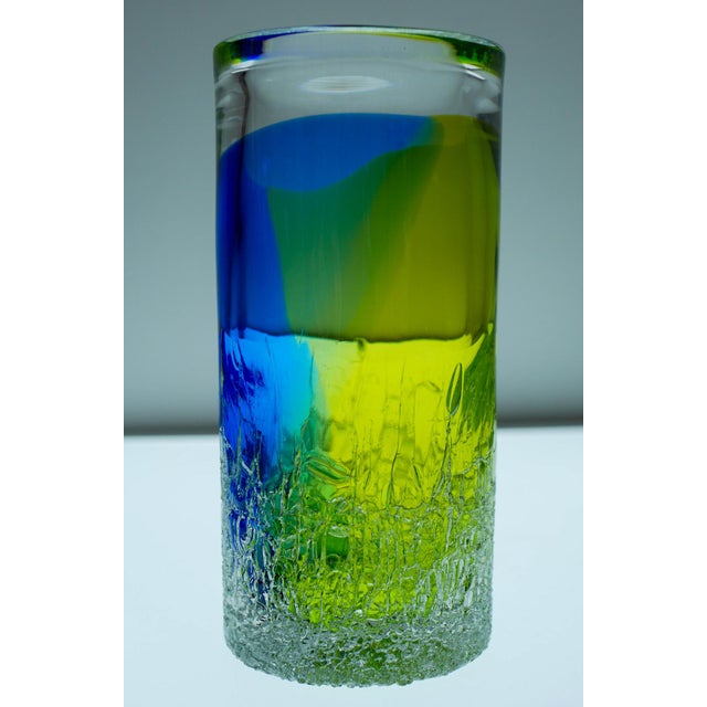 Mid-Century Modern Scandinavian Art Glass Unik Vase by Göran Wärff Kosta for Kosta Boda, Sweden, 1980s For Sale - Image 3 of 14