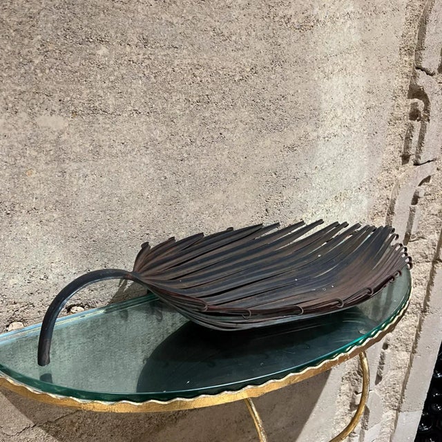 1970s 1970s Modern Silver Leaf Tray Decorative Dish For Sale - Image 5 of 11