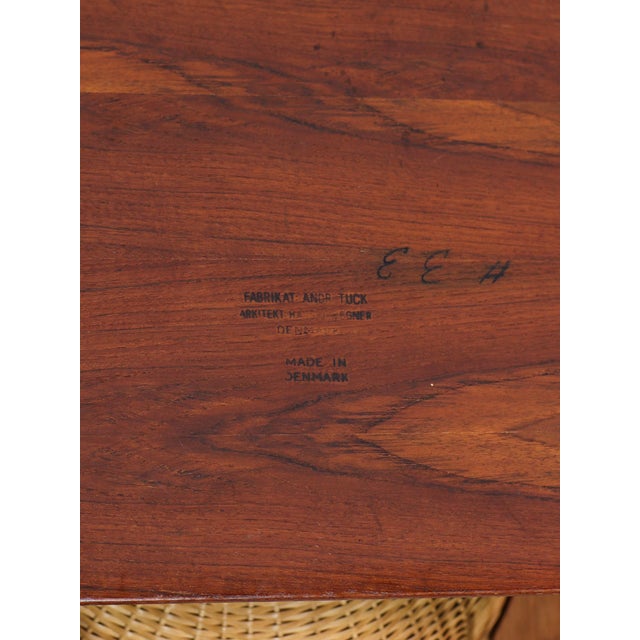 AT33 Sewing Table in Oak and Teak by Hans J. Wegner for Andreas Tuck, Denmark, 1950s For Sale - Image 12 of 13