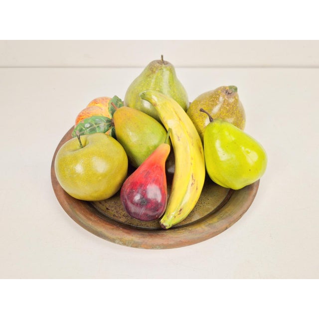 Vintage Italian Handmade Assorted Fruits in Earthenware, 1970s, Set of 9 For Sale - Image 9 of 9