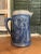 Rustic European Antique Blue Salt Glaze Flemish Jug For Sale - Image 3 of 7