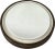 Beige Illuminated Round Wall Mirror in Ceramic from Müller, 1970s For Sale - Image 8 of 8