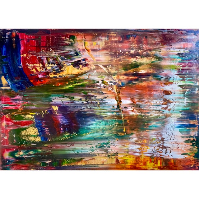 Contemporary Abstract Oil on Canvas "Abstract Informal 2024-2111-2" by Robert Niesse For Sale - Image 11 of 12