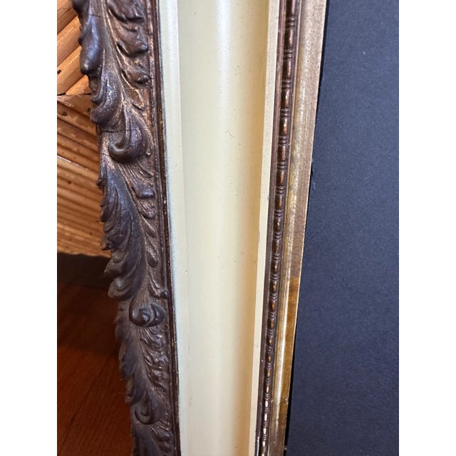 Ralph Lauren Vintage Neoclassic Carved Wood Wall Mirror - Made in England For Sale - Image 4 of 12