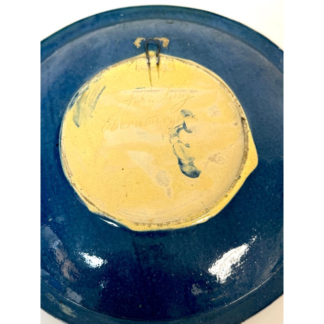 Arts & Crafts Welsh Arts & Crafts Peacock Charger by John Lang, Aberamffra, circa 1910–1925 For Sale - Image 3 of 18