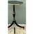 Vintage Black and Gold Trim Pedestal Table For Sale In West Palm - Image 6 of 12