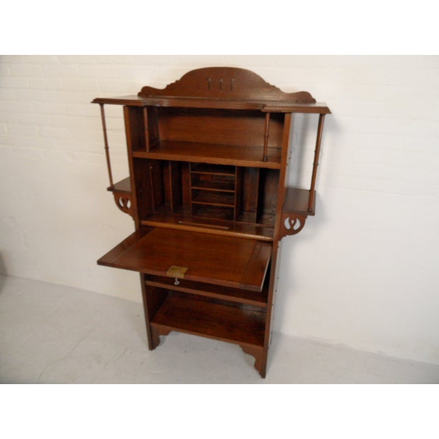 Art Nouveau Jugendstil Oak Sideboard with Desk, 1890s, in Very Good conditions. Designed 1890 to 1919