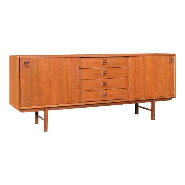 Mid-Century Swedish Modern Teak Credenza by Erik Wortz for Ikea, 1960s For Sale