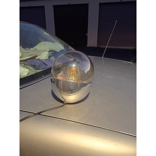 2020s Custom Made Amber Glass Table Lamp in Style of Sarffati For Sale - Image 5 of 7
