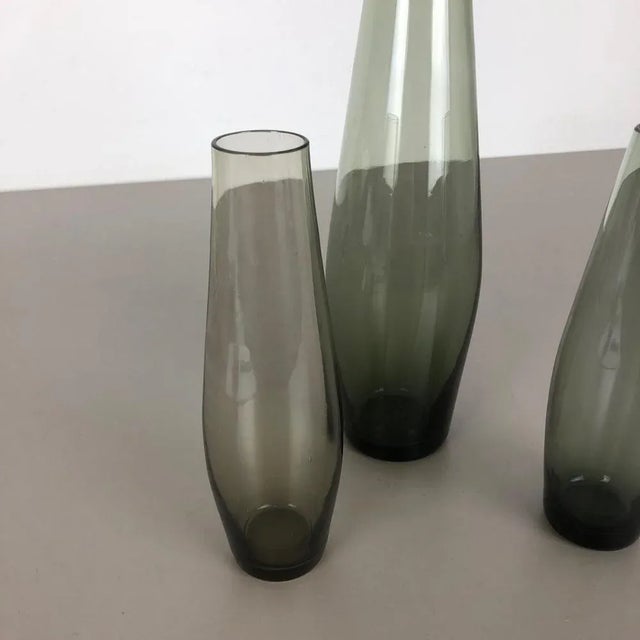 Wilhelm Wagenfeld Turmalin Vases by Wilhelm Wagenfeld for WMF, Germany, 1960s, Set of 3 For Sale - Image 4 of 16