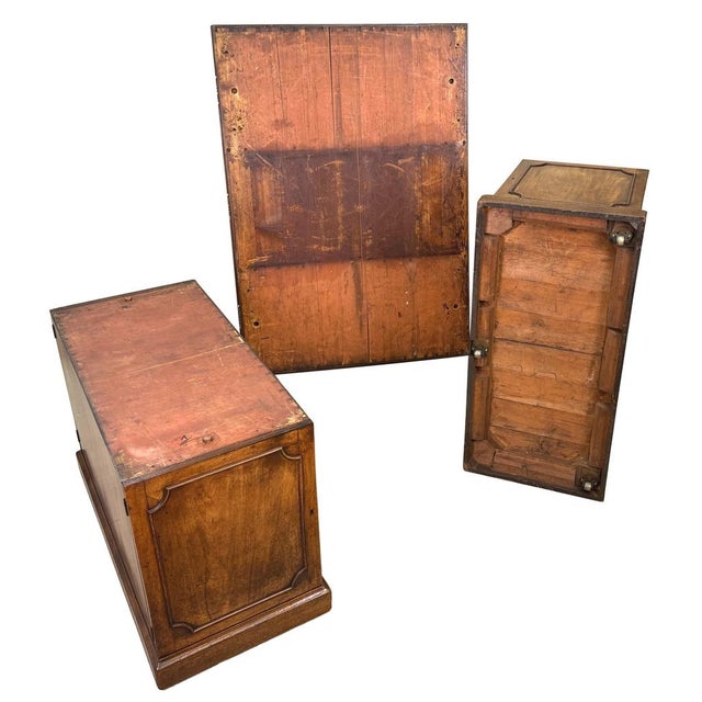 18th Century Georgian Mahogany Pedestal Partners Desk, Chippendale Period, 1760 For Sale - Image 10 of 17