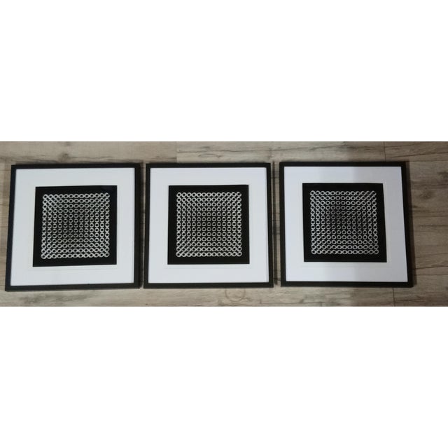 Victor Vasarely, Kinetic Art Circles Triptych, 1969, Prints, Set of 3 For Sale - Image 6 of 7