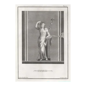 1762 Classical Roman God Mythological Engraving