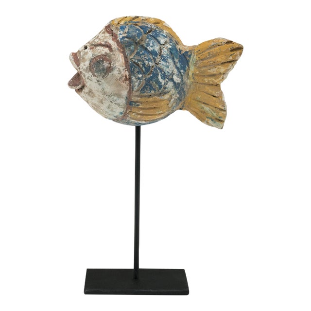 Chinese Polychrome Lucky Fish For Sale