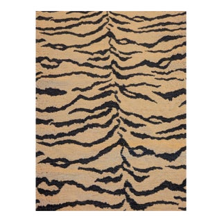Vintage 1990s Lee Jofa "Tiger" Heavyweight Woven Jacquard Upholstery Fabric - 2.86 Yards For Sale