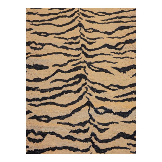 Vintage 1990s Lee Jofa "Tiger" Heavyweight Woven Jacquard Upholstery Fabric - 2.86 Yards For Sale