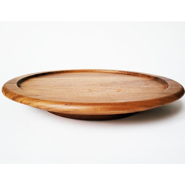 Danish Teak Rotating Serving Platter from Digsmed, 1960s For Sale - Image 9 of 10