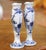 Decorate a mantel, bookshelf, or occasional table with this charming pair of antique Delft bud vases. Crafted in Holland...
