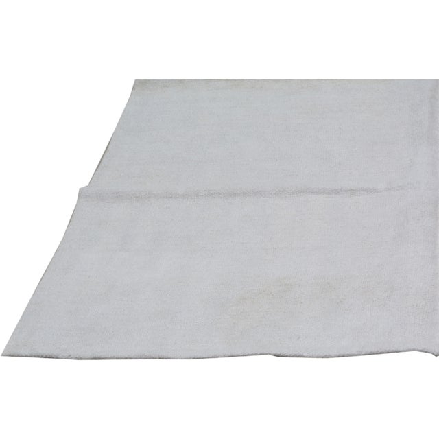 Turkish Vintage Turkish Flatweave Hemp Rug, 5'1''x8' For Sale - Image 3 of 6