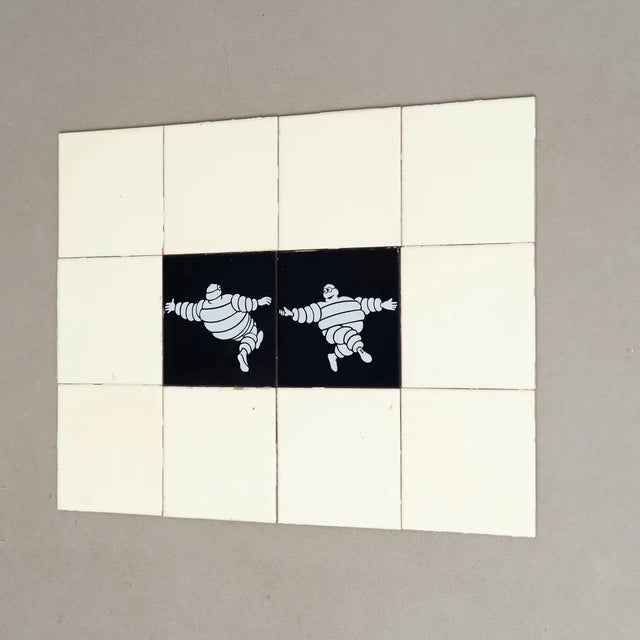 Vintage Michelin Man Tiles, 1960s, Set of 12 For Sale - Image 3 of 12