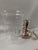 Late 20th Century Ralph Lauren Home Silver-Tone Metal & Cut-Pattern Glass Hurricane Candle Holder For Sale - Image 5 of 13