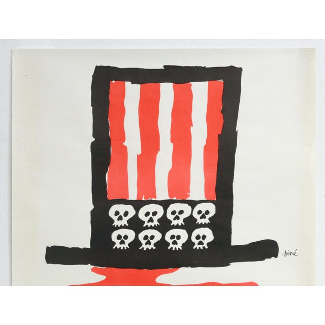 Date: 1967 Size: 24 x 18 inches Artist: Siné About the poster: The poster say : "Because 20,000 km from you, in the name...