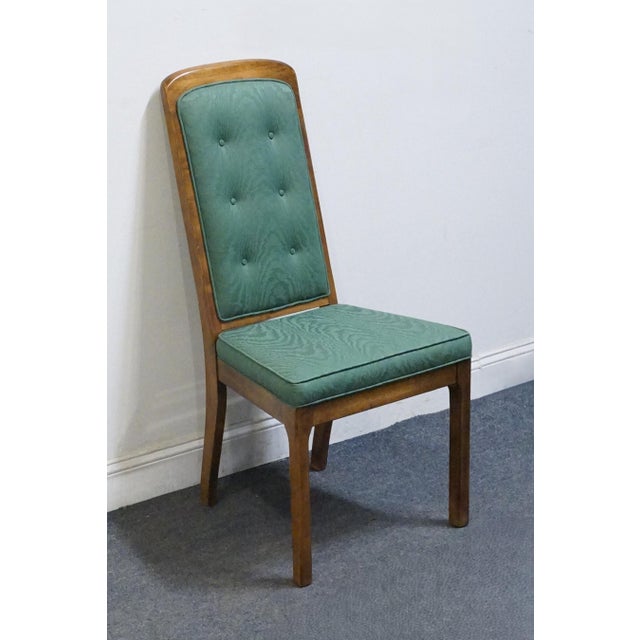 Burlington House Solid Birch Mid Century Transitional Upholstered Dining Side Chair For Sale - Image 4 of 10