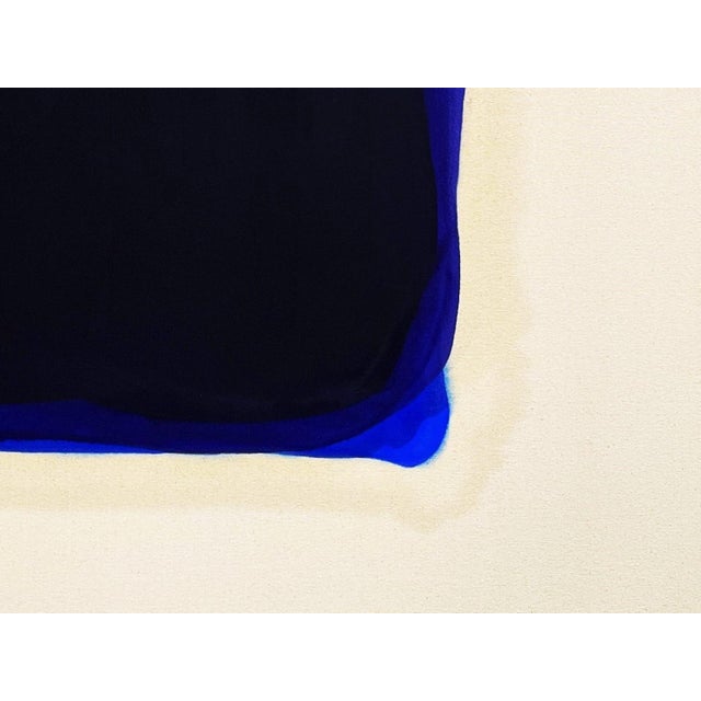 Gary Griffin "Out Go the Lights" Contemporary Orange, Blue & Purple Tone Color Field Painting, 21st Century For Sale In Houston - Image 6 of 7