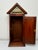 Mid-Century British Mahogany Indoor Post Mail Sentry Box Cabinet With Lock and Key For Sale - Image 16 of 18