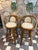 Passed down from family - set of 4 boho coastal rattan swivel bar stools. Fabric seat and backing match.