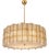 Italian Tropical Murano Glass Gold Round Chandelier by Simoeng For Sale