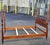 Mid 20th Century Mid 20th Century Solid Cherry Semi Poster Full Size Bed Frame For Sale - Image 5 of 10