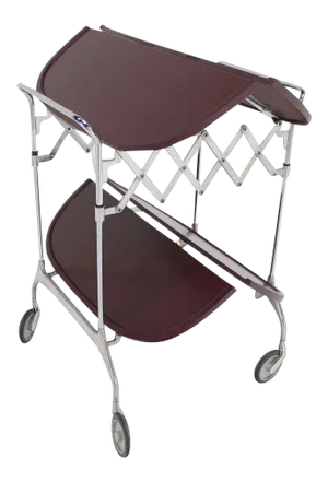 Mid-Century Modern Cartel Folding Serving Cart