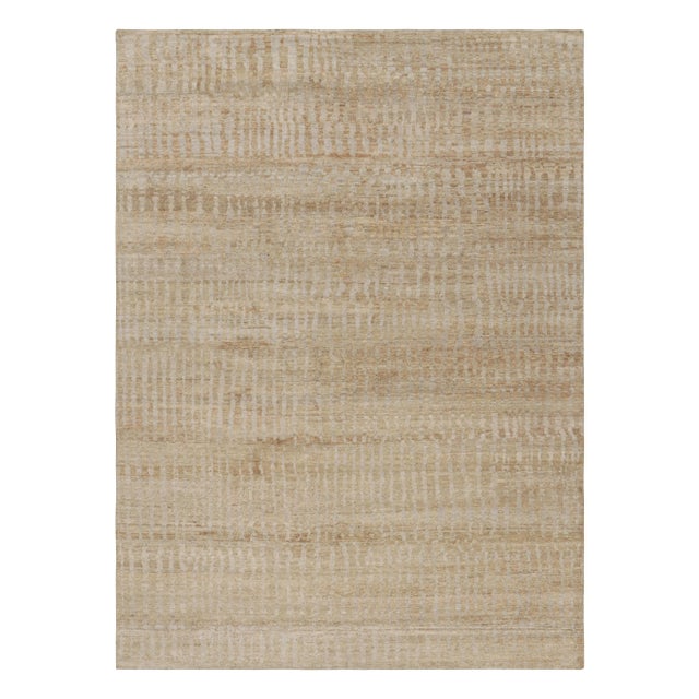 Hand-knotted in silk, this 9x12 rug represents an exciting new design in Rug & Kilims Modern and Textural rug collections....