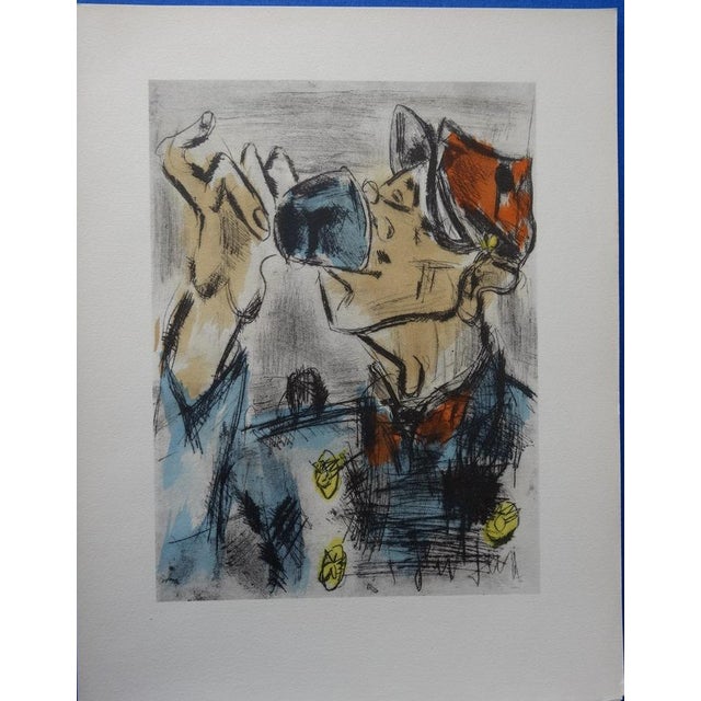 GEN PAUL The Adjutant, 1952 Lithograph and stencil on vellum paper Signed in the plate 32 x 25 cm Excellent condition....