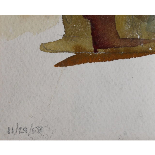 Artist: Eve Nethercott, American (1925 - 2015) Title: Hamptons (P4.19) Year: 1958 Medium: Watercolor on Paper Size: 12 x...