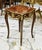 French Louis XV Inspired Side Table With Fine Marquetry & Gold Leaf Accents For Sale - Image 3 of 3