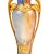 Art Nouveau Austrian Glass Vase with Tricolore Decoration and Metal Mount, 1900s For Sale - Image 4 of 6