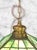 1930s Arts & Crafts Pendant Light With Green Glass For Sale - Image 10 of 14