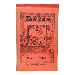 Vintage 1930’s Collectible Tarzan Pencil Tablet