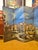 Nautical Vintage Hand-Painted Four-Panel “Port of Venice” Folding Screen For Sale - Image 3 of 12