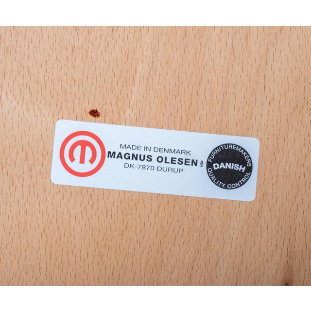 Model 8000 Series Stackable Chairs by Thygesen & Sørensen for Magnus Olesen, 1980s, Set of 6 For Sale - Image 9 of 10