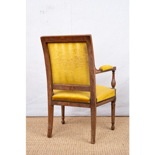 Brown Set of 4 Antique French Armchairs For Sale - Image 8 of 11