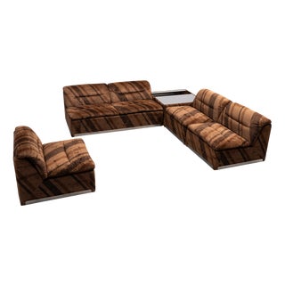 P10 Modular Sofa Group by Giovanni Offredi for Proposals / Saporiti, Italy, 1960s, Set of 5 For Sale