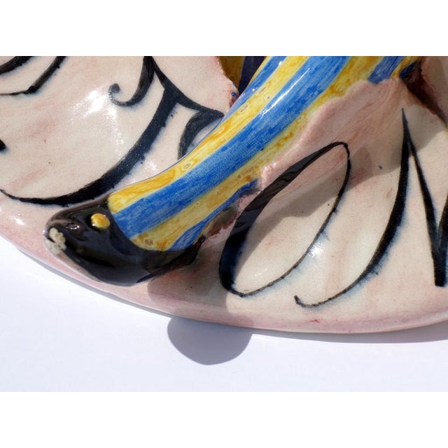 Art Deco Ceramic Wall Flower Holder, Italy, 1930 For Sale - Image 6 of 10